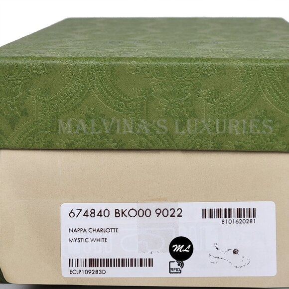 GUCCI SHOES WHITE LEATHER DOUBLE G LOGO THONG SANDALS sz 36.5 / 6.5 US - Picture 14 of 14